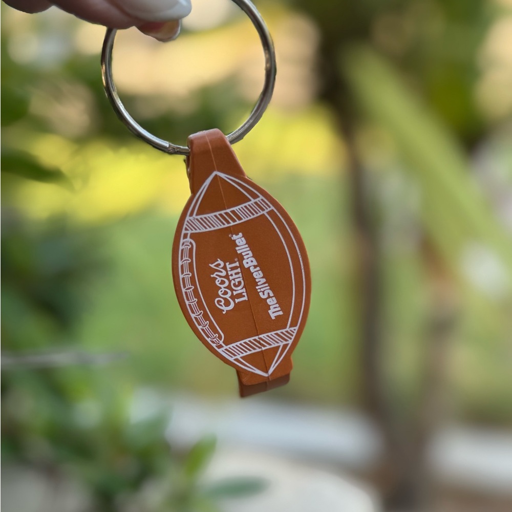 Vintage Coors Light Football Keychain/Bottle opener